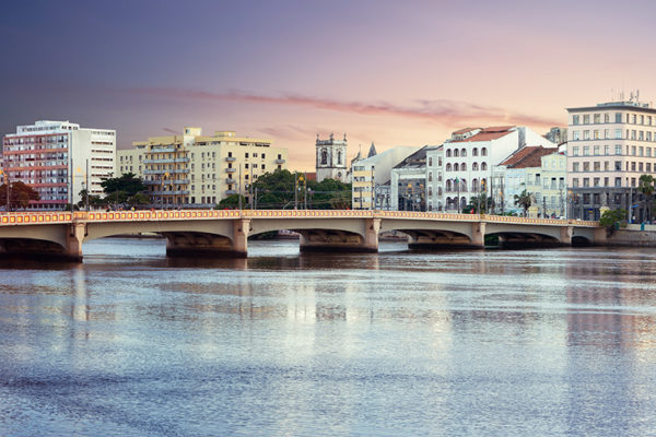 fotografo quadros fine art recife ponte mauricio de nassau pôr do sol cidade foto